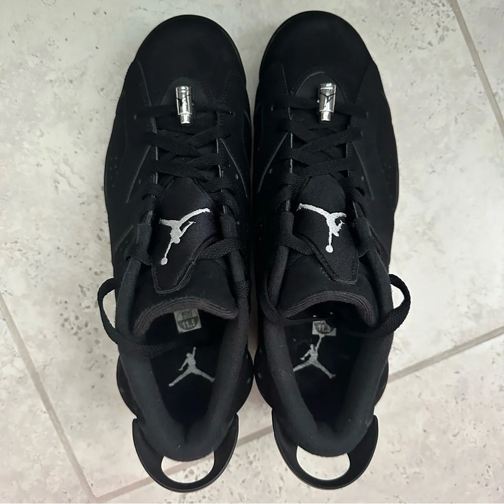 Jordan 6 Retro Low Chrome Sneaker Size 11.5 Men